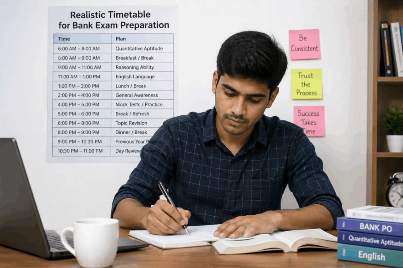 Realistic Timetable for Bank Exam Preparation