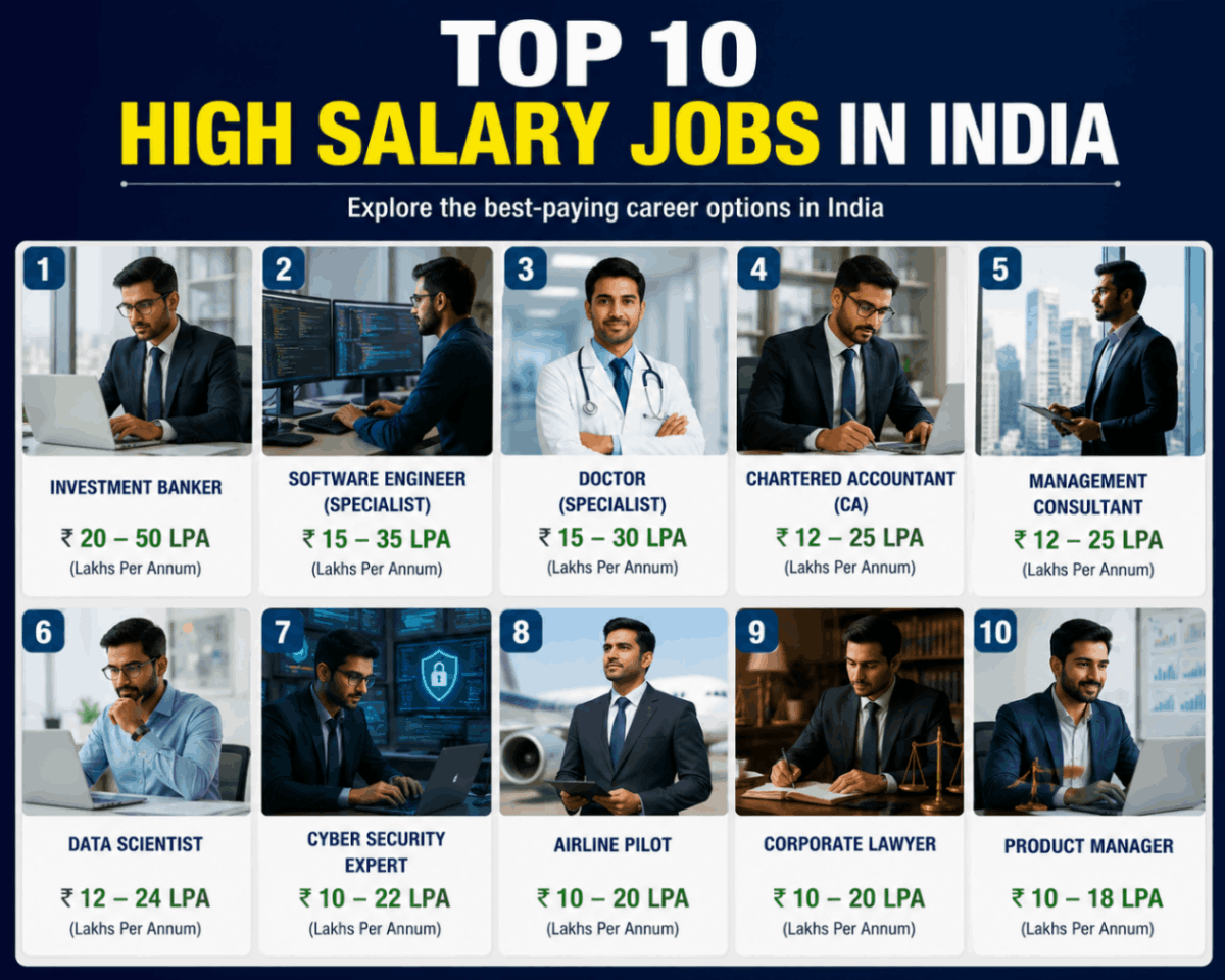 High Salary Jobs In India