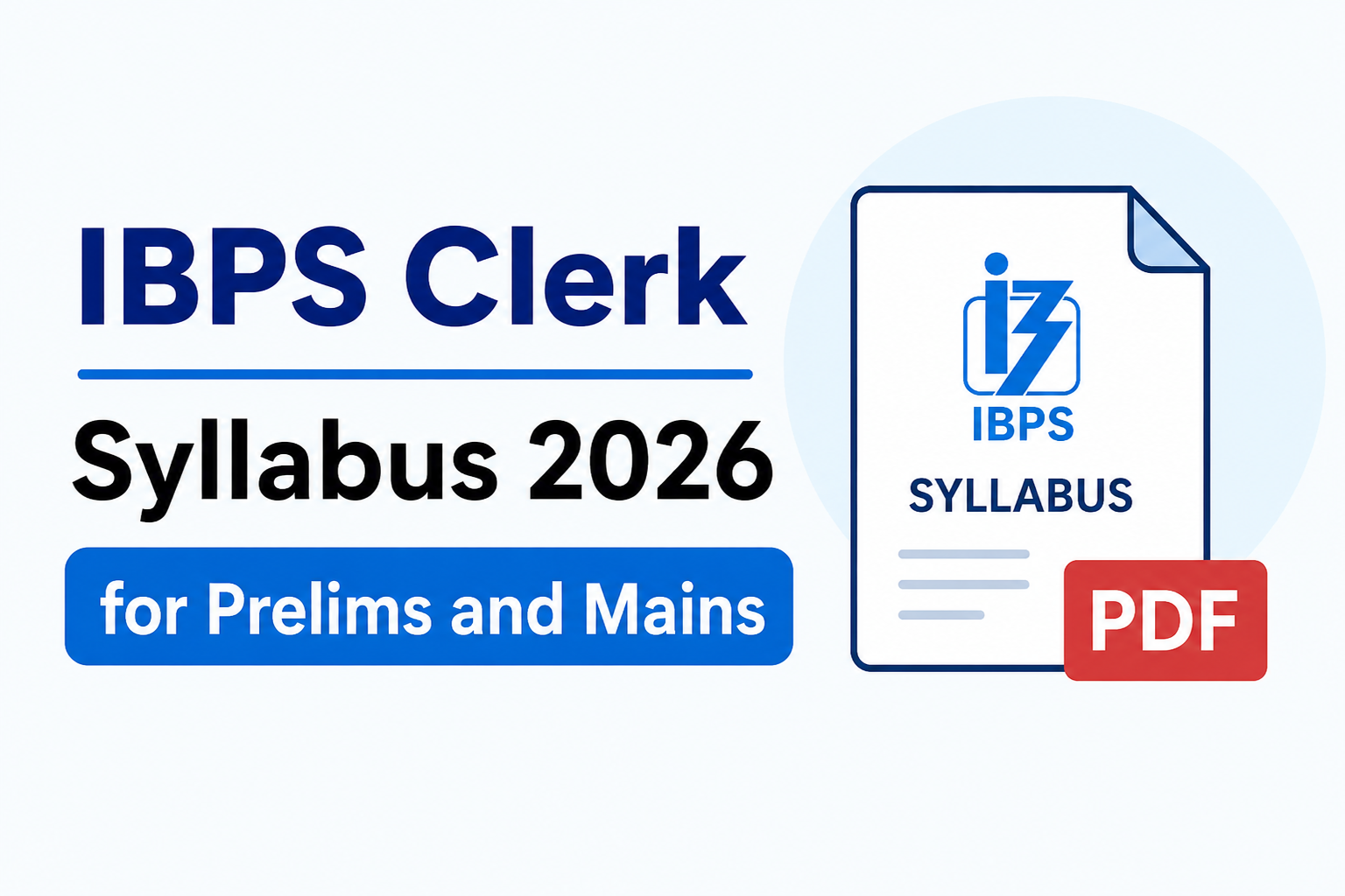 Clerk IBPS Syllabus