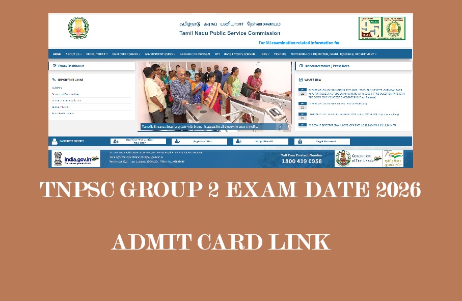 TNPSC Group 2 Exam Date 2026