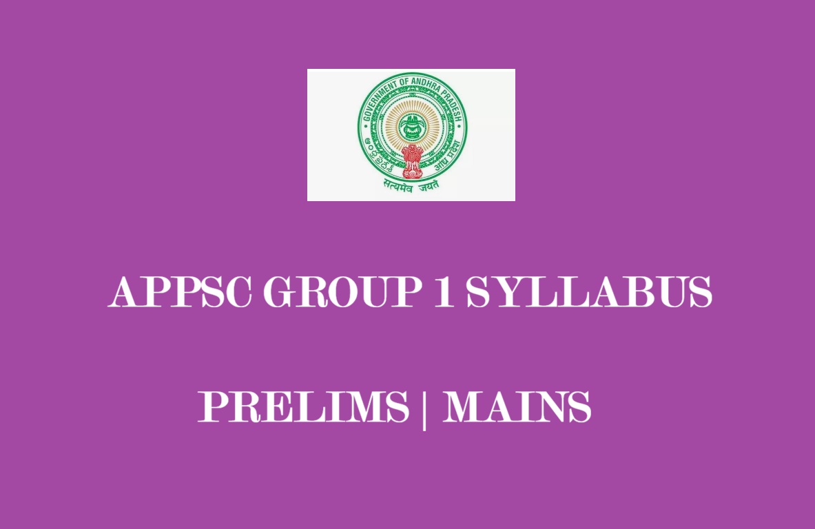 APPSC Group 1 Syllabus